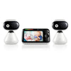 Motorola Baby Pip1500-2 - Indoor Video Baby Monitor W/ 2 Cameras, Parent Unit, Wall Mount, 1000-Ft Range, Two-Way Audio, Room Te