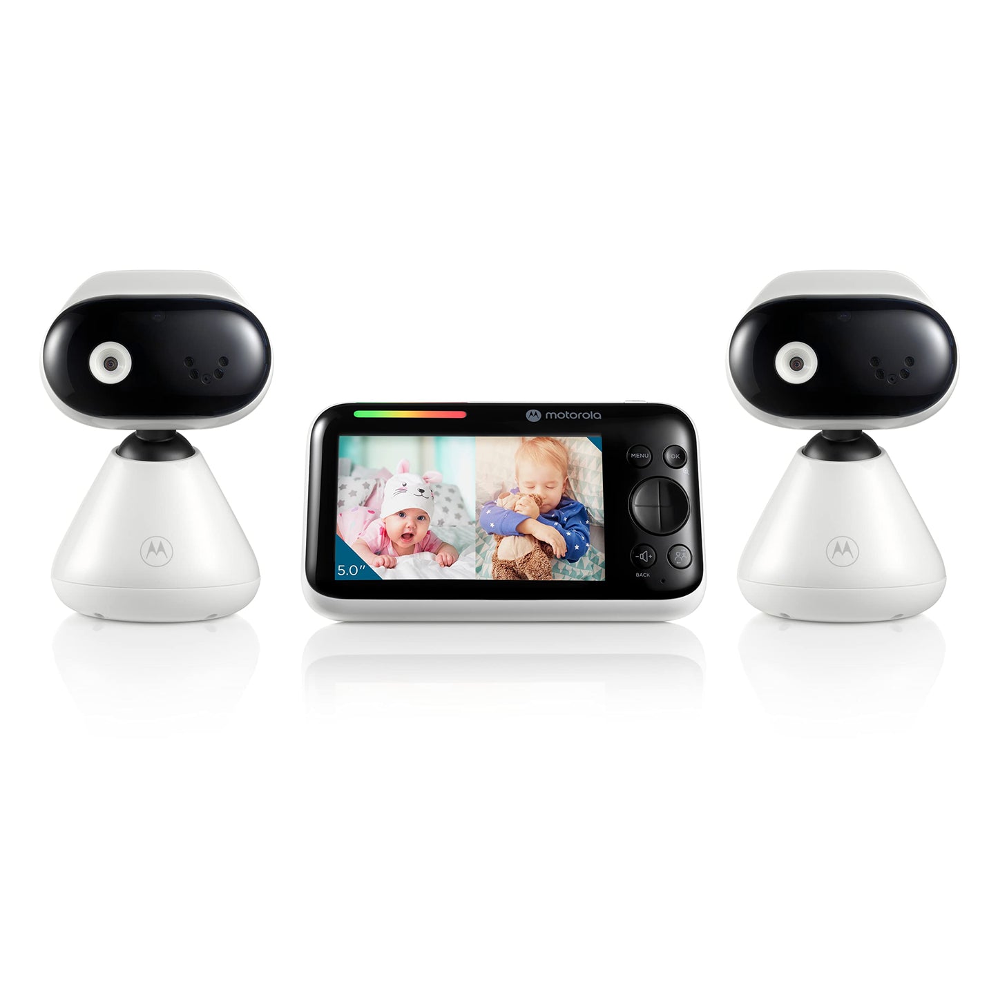 Motorola Baby Pip1500-2 - Indoor Video Baby Monitor W/ 2 Cameras, Parent Unit, Wall Mount, 1000-Ft Range, Two-Way Audio, Room Te