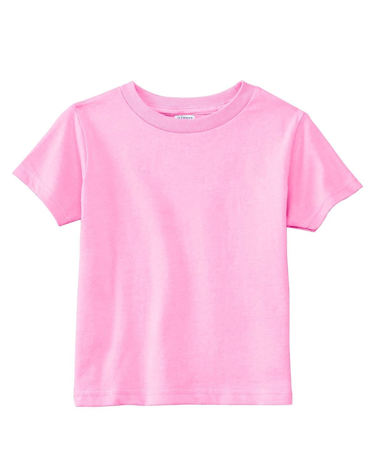 Rabbit Skins Toddler Jersey T-Shirt, Pink, 2T
