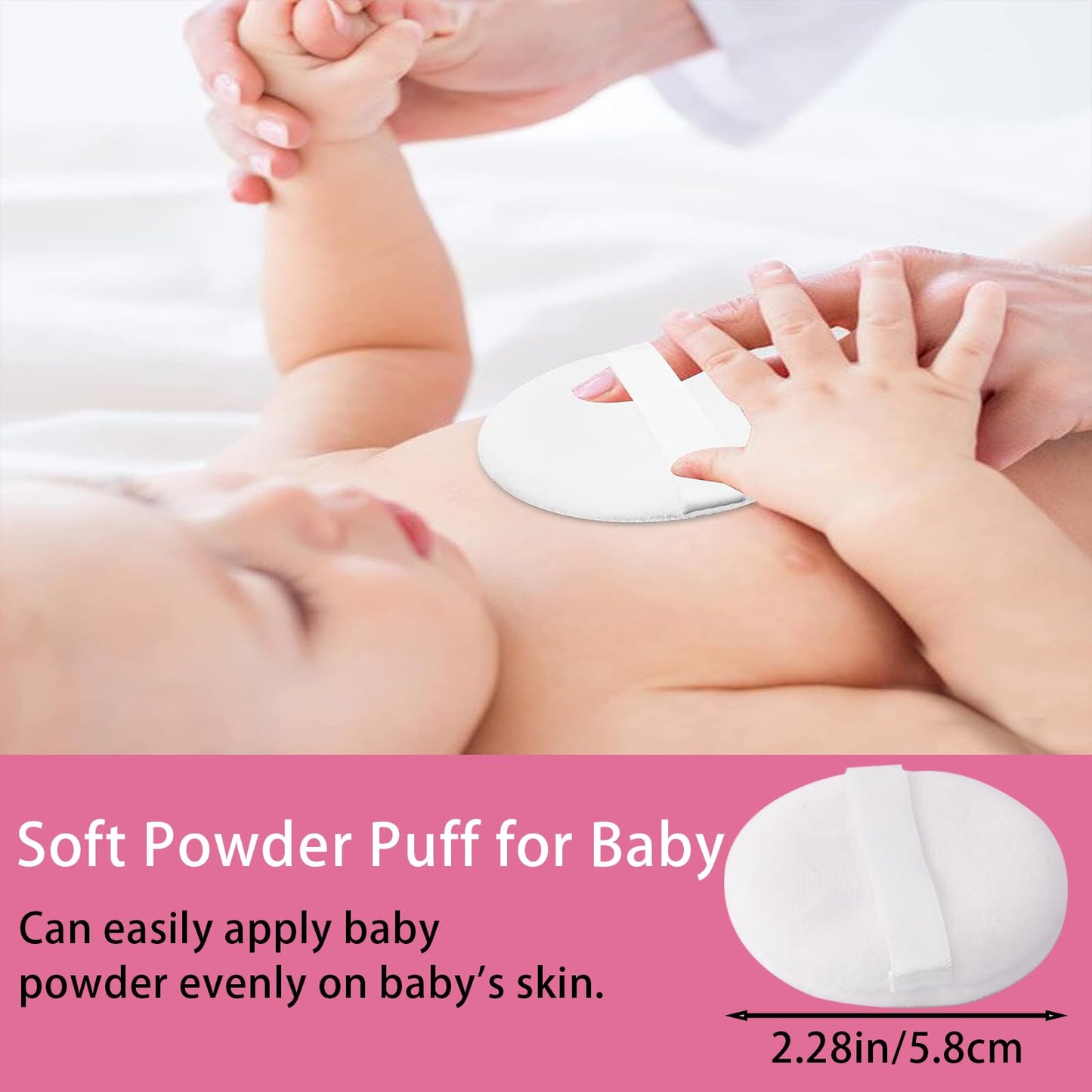 Shimido Body Powder Puff And Container, 3.15' Portable Empty Body Powder Container For Baby Women'S Loose Dusting Powder, Powde