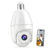 Light Bulb Security Camera -5G&2.4Ghz 5Mp Hd Wifi 6 Home Baby Monitor, Security Cameras Wireless Outdoor Indoor, Night Vision, 2