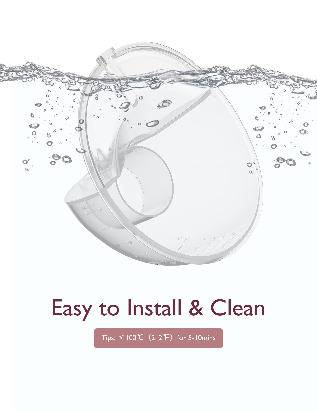 Momcozy Milk Collector Only Compatible With Momcozy M5 Not For Others. Original M5 Breast Pump Replacement Accessories, 1 Pack