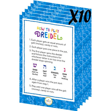 The Dreidel Company Hanukkah Blue And White Plastic Pastel Colored Dreidel, For Children, Boys And Girls, Party Favors (100-Pack