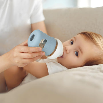 Pandaear 3 Pack Silicone Sleeves For Philips Avent Natural Glass Baby Bottles 4 Oz, Shatterproof Anti-Breakage And Heat Resistan