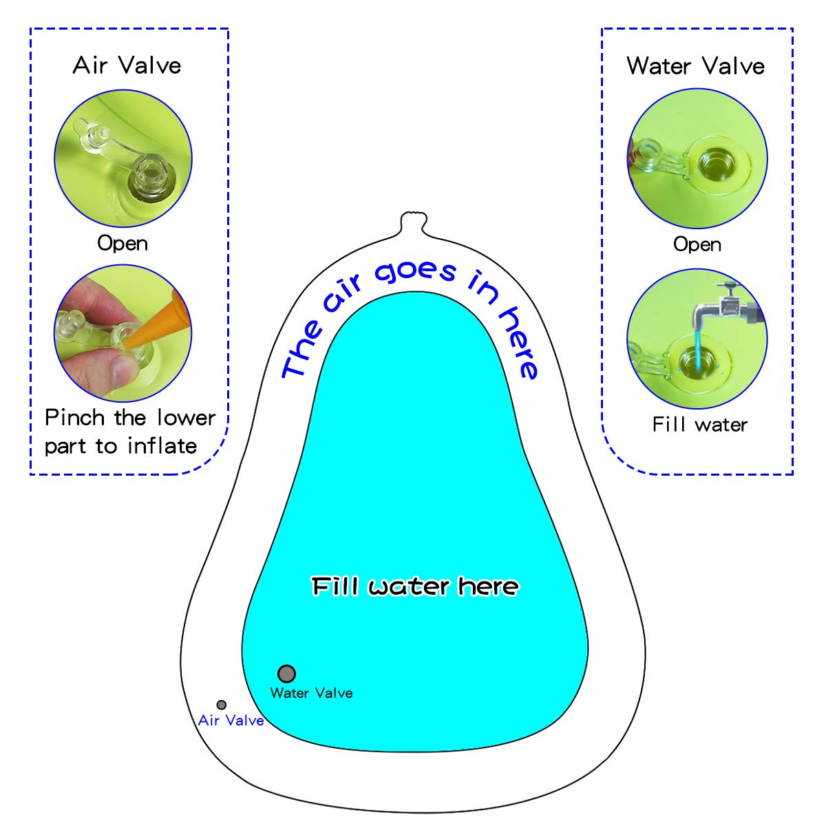 Baby Water Mat, Infant Toys, Inflatable Play Mat Water Mat Baby Toys, Fun Early Development Activity Play Center For Newborn (33