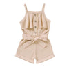 Baby Girl Clothes 18-24 Months Toddler Strap Sleeveless One Piece Halter Romper Casual Summer Jumpsuit, Apricot Suspender Dress