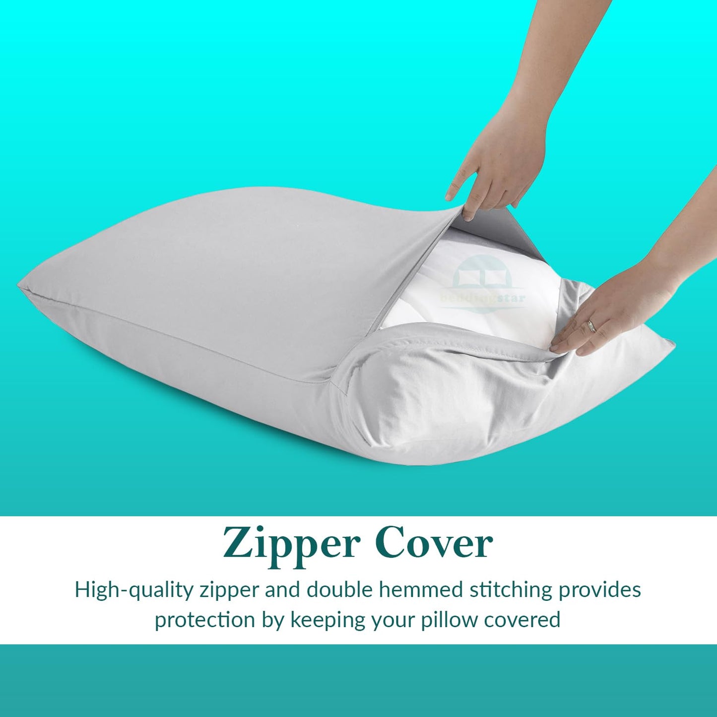 Travel Pillow Case 12X16 Egyptian Cotton Set Of 2 Zipper Travel Pillowcase 600 Thread Count 100% Soft Egyptian Cotton 2 Pack, To