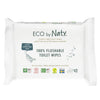 Eco By Naty Flushable Baby Wipes - Compostable And Plant-Based Wipes, Chemical-Free And Hypoallergenic Baby Wipes Safe For Baby