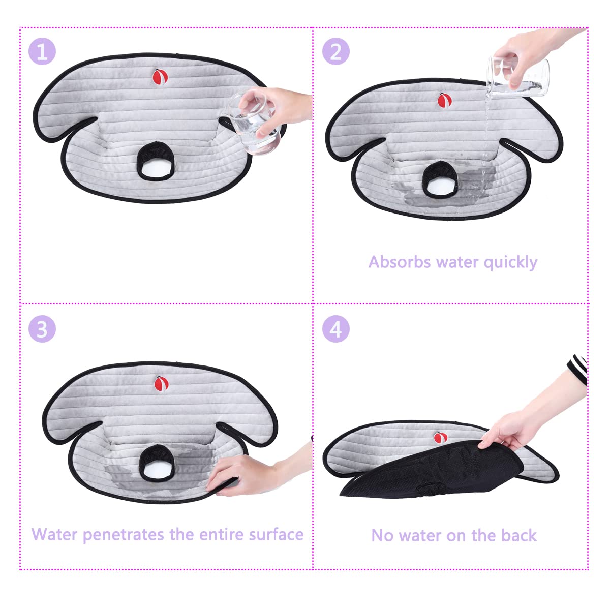 Baby Piddle Pad Car Seat Liner,Potty Training Car Seat Protector With Waterproof Liner For Child Safety Car Seat Stroller And Di