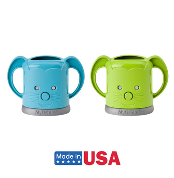 Mydrinky - The Adjustable Juice Box Holder 2 Pack (Lime/Aqua)