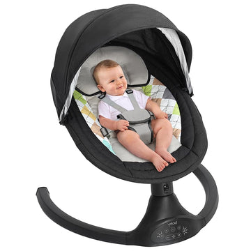 Bioby Baby Swing For Infants With 5 Natural Sway Speeds, Portable Bt Music Rocker With Remote Control&5-Point Harness, Lightweig