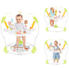 HONEY JOY Baby Bouncer Activity Center, Infant Jumper and Table w/ 360 Rotary Seat, 3 Adjustable Heights, Mat, Music, Lights, So