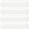 Panitay 40 Pcs Solid White Feeder Bibs Cotton Baby Bibs for Feeding DIY Baby Shower Games Gender Reveal Party