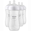 Philips Avent Natural Baby Bottle With Natural Response Nipple, Clear, 11Oz, 4Pk, Scy906/04