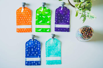 Simple Modern Reusable Baby Food Pouches For Toddlers | Bpa Free Plastic, Food Safe, Freezer Safe | Refillable For Applesauce Yo