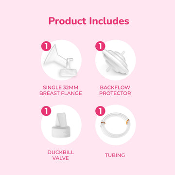 Spectra - Wide Breast Shield Set For Breast Milk Pumps - X-Large 32 Mm