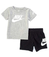 Nike Baby Boys 2-Piece Short Set - Grey/Black (24 Months)