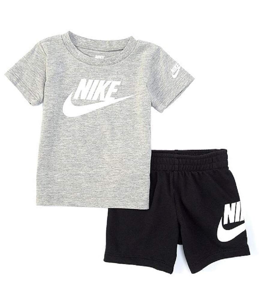 Nike Baby Boys 2-Piece Short Set - Grey/Black (24 Months)