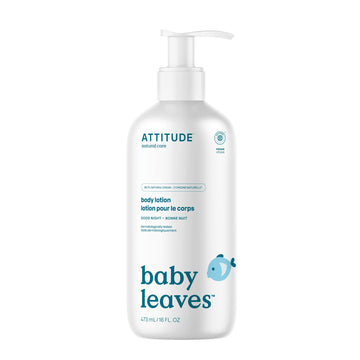 Attitude Body Lotion For Baby, Ewg Verified, Dermatologically Tested, Plant And Mineral-Based, Vegan, Good Night, 16 Fl Oz