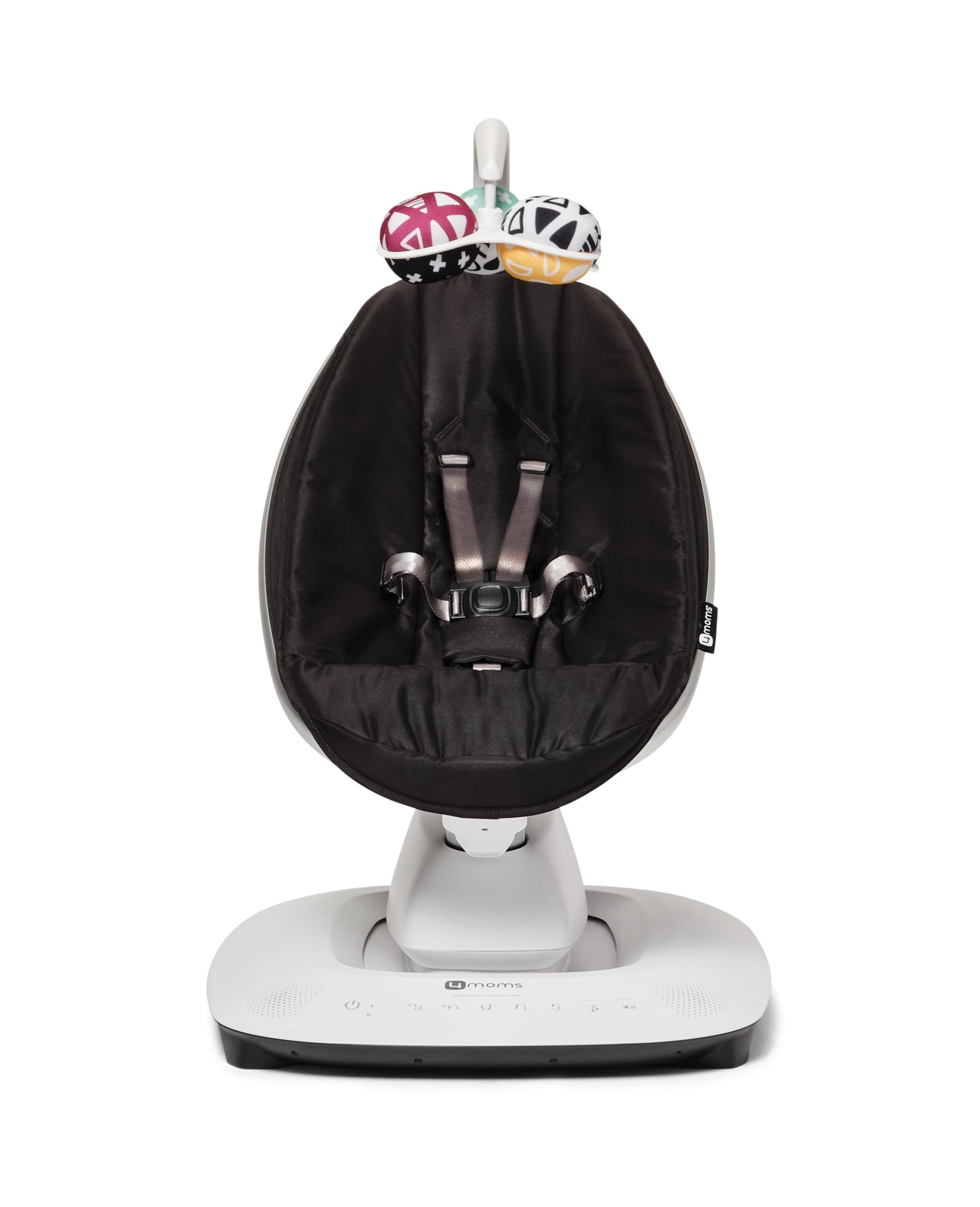 4Moms Mamaroo Multi-Motion Baby Swing, Bluetooth Enabled With 5 Unique Motions, Black