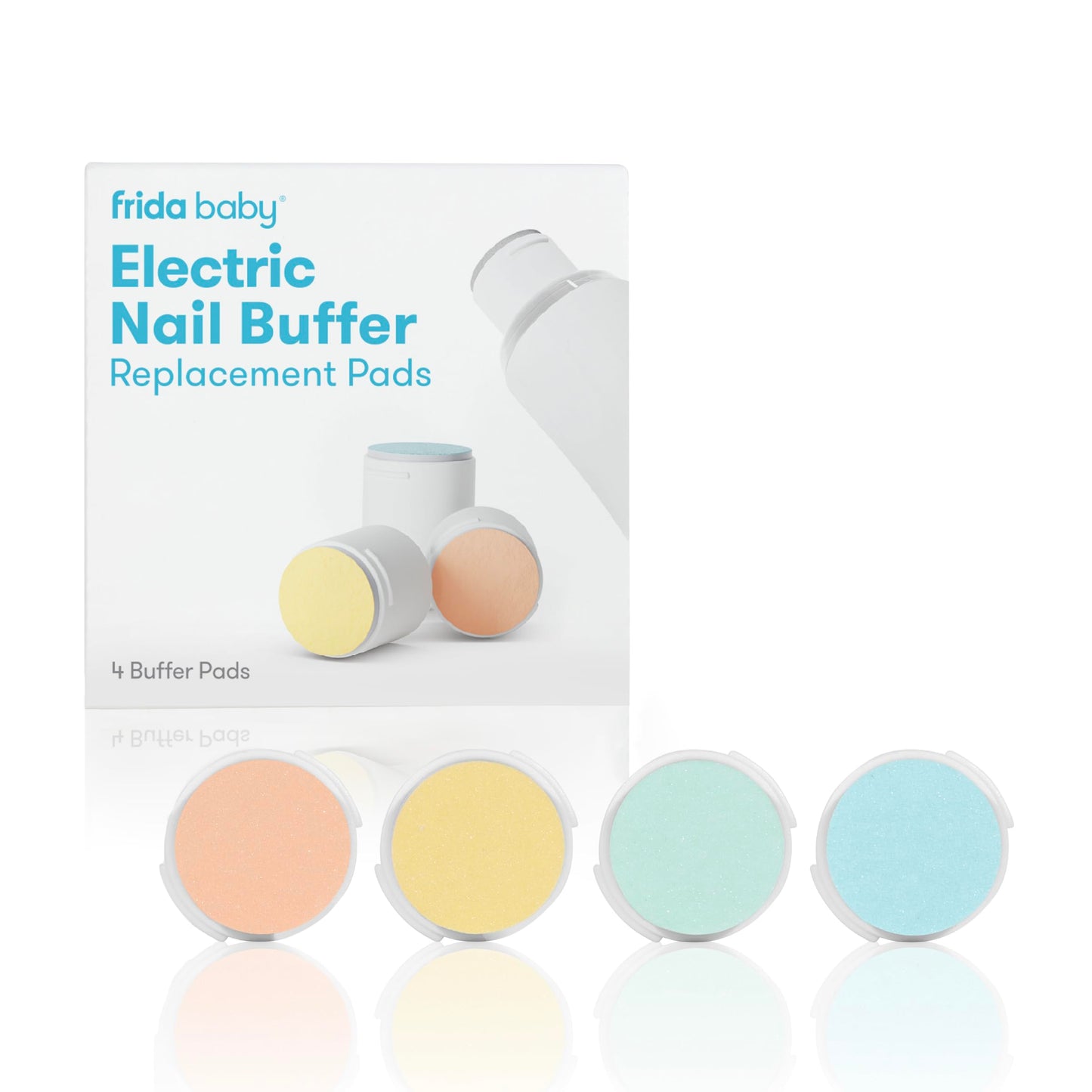 Frida Baby Electric Nail Buffer Replacement Pads | Safe + Easy Grooming, Trimming, And Nail Filing For Newborn, Toddler, Or Chil