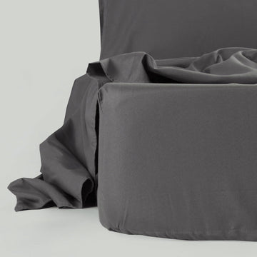 Ntbay Toddler Sheet Set - 3-Piece Microfiber Crib Sheet Set - Flat Sheet, Fitted Sheet, Pillowcase - Solid Toddler Bedding, Dark