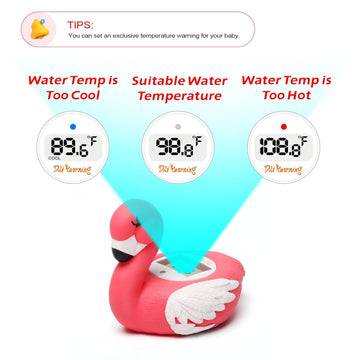 Upgrade Baby Bath Thermometer Baby Safety Baby Thermometer For Infants Bath Temp Thermometer For Baby ?/? Flamingo
