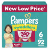 Pampers Diapers - Swaddlers 360 - Size 6, 92 Count, up to 100% Leakproof Comfy Dry Fit, Designed for Easy Changes, Pull On Baby