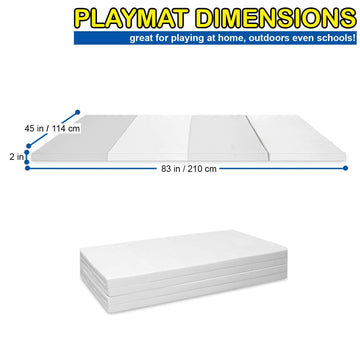 Folding - Reversible - Toddler And Baby Play Mat For Floor Activity Gym - Non-Slip Waterproof Baby Activity Mat