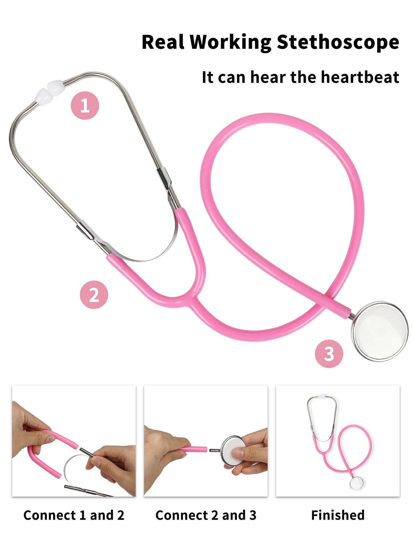 Anphile Kids Veterinarian Costume, Kids Doctor Vet Costume Outfit Pretend Play Dress Up Set For Career Day