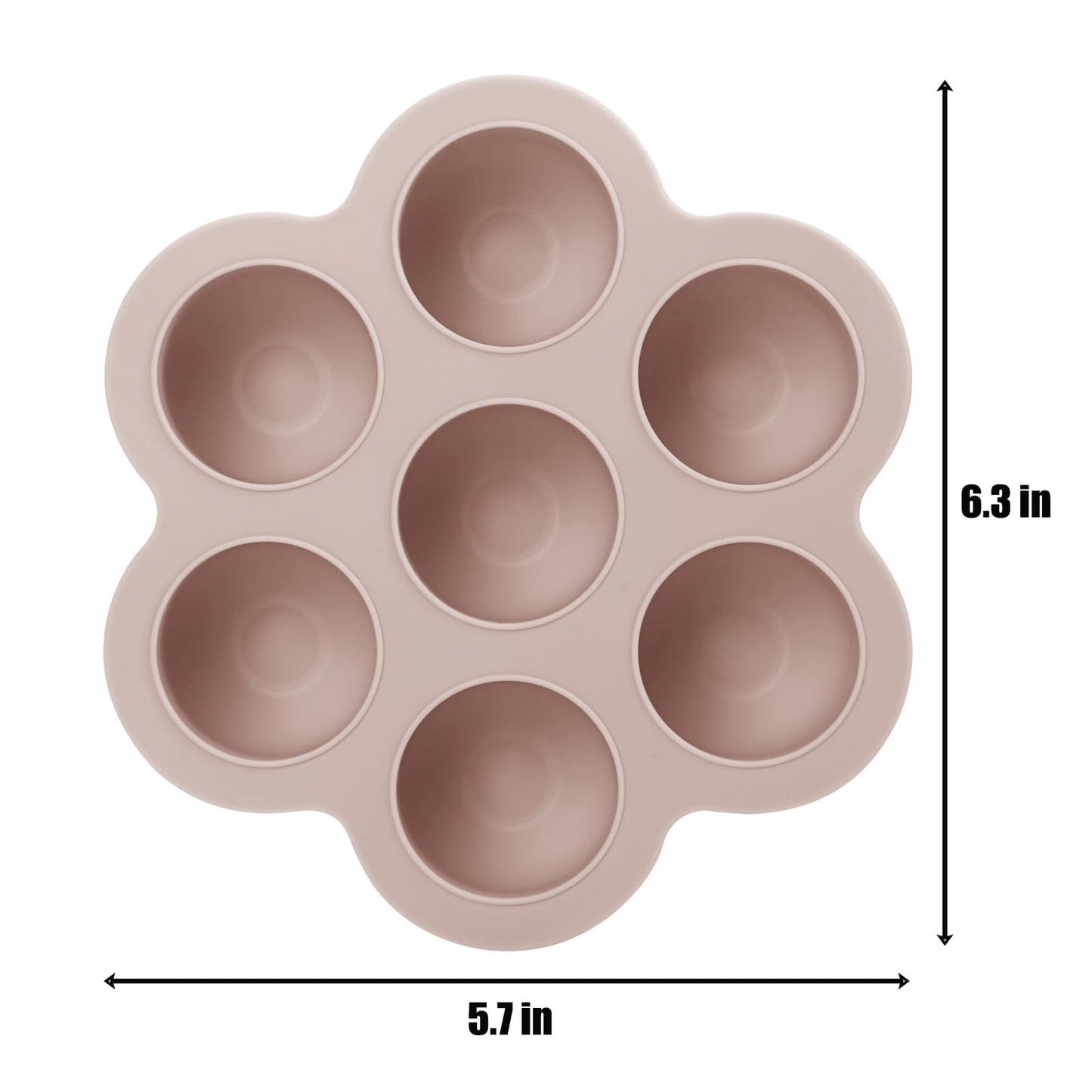 Pandaear 3 Pack Baby Food Freezer Tray With Lids, Silicone Baby Fruit Food Feeder Teether Tray, Baby Food Storage Container Ice