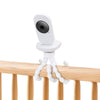 Flexible Baby Monitor Mount Compatible With Vtech Vm819, No Drilling Baby Camera Mount For Crib Without Wall Damage (White)