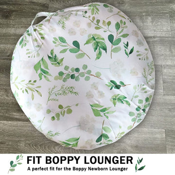 Tanofar Green Leaf Lounger Cover For Newborn, Lounger Cover Boy Girl, Breathable & Reusable Lounger Removable Slipcover For Newb