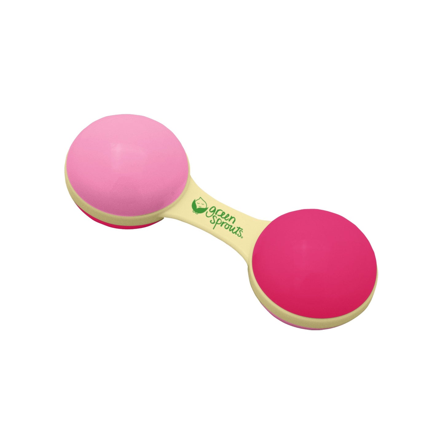 green sprouts Sprout Ware Dumbbell Rattle made from Plants | Encourages whole learning the healthy & natural way | Plant based,