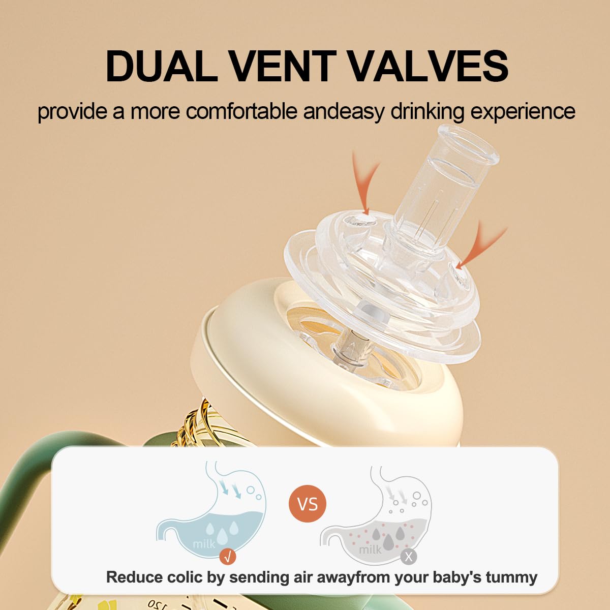 Oberni Sippy Cup, Weighted Straw Baby Trainer Cup, Toddler Drinks Water Bottle With Leakproof Spout For 6+, No Spill Learner Cup