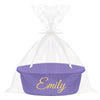 Hutario Personalized Woven Easter Basket Embroidered Name With Gift Bags And Ribbons,Empty Small Rope Basket,Durable Storage Cus