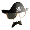 Sun-Staches Pirate Sunglasses | Costume Accessory Party Favor | Uv400 | One Size Fits Most