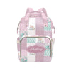 Custom Dragon Pink Baby Diaper Bag with Name - Personalized Nursing Travel Tote Backpack for Mom or Dad, Custom Name Baby Daypac