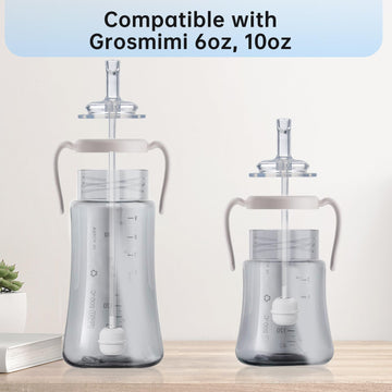 4 Pack Replacement Weighted Straw For Grosmimi, Stage1, Straw Brush Included