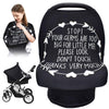 Car Seat Covers For Babies, Nursing Breastfeeding Cover Infant Carseat Canopy, Soft Stretchy Carrier Cover For Stroller High Cha