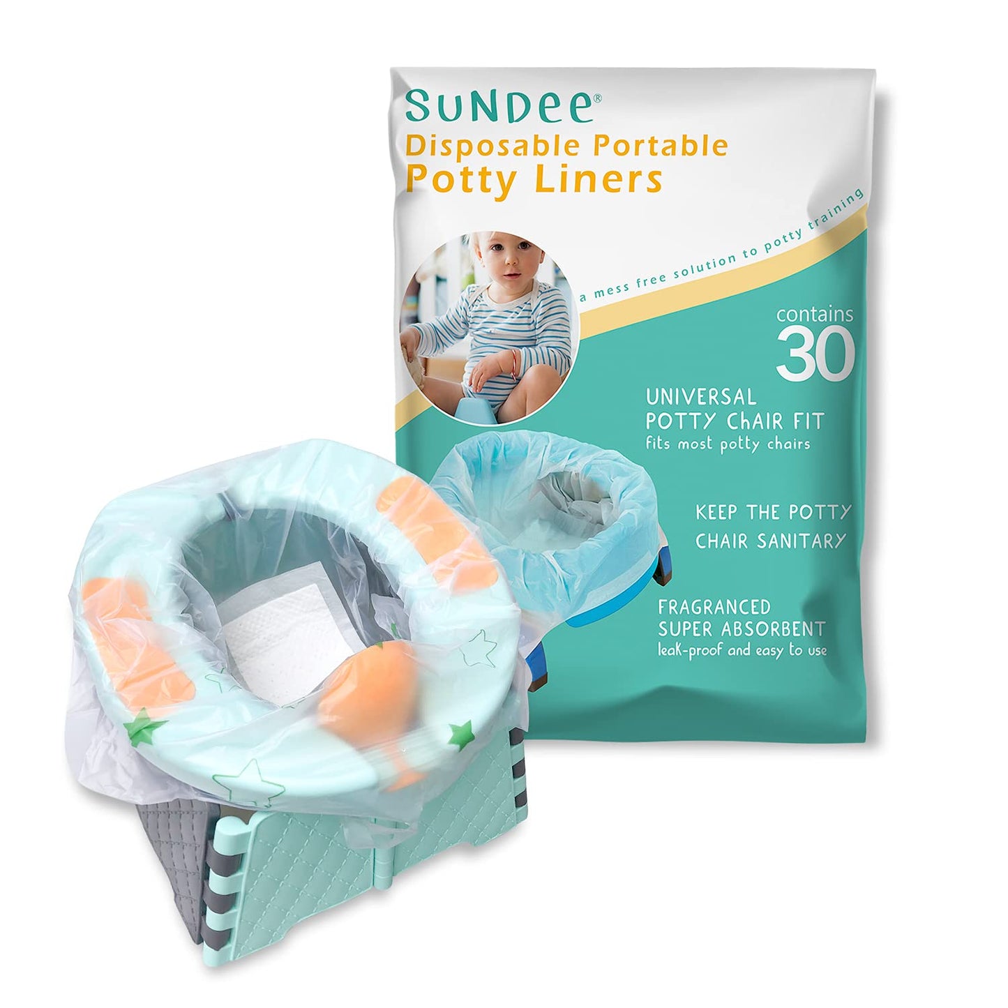 Potty Chair Liners, Portable Disposable Potty Liner Bags For Universal Potty Training Toilet Seat, Toddler Outdoors Travel Baby