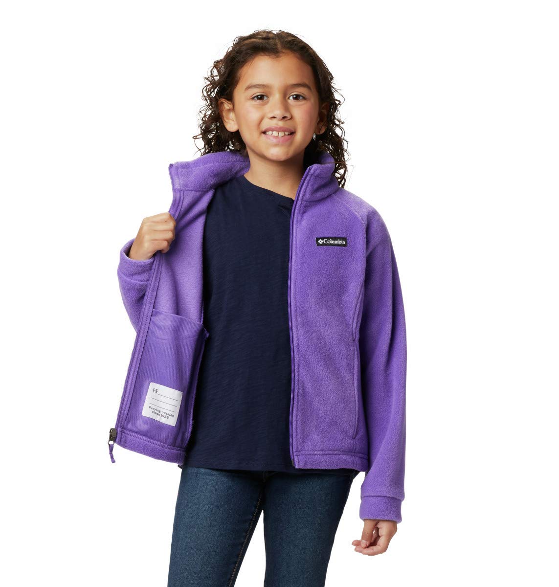 Columbia Unisex-Baby Benton Springs Fleece Jacket, Grape Gum, 3-6 Months