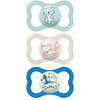 Mam Air Day & Night Baby Pacifier, For Sensitive Skin, Glows In The Dark, Boy , 6-16 Months (Pack Of 3)(Packaging May Vary)