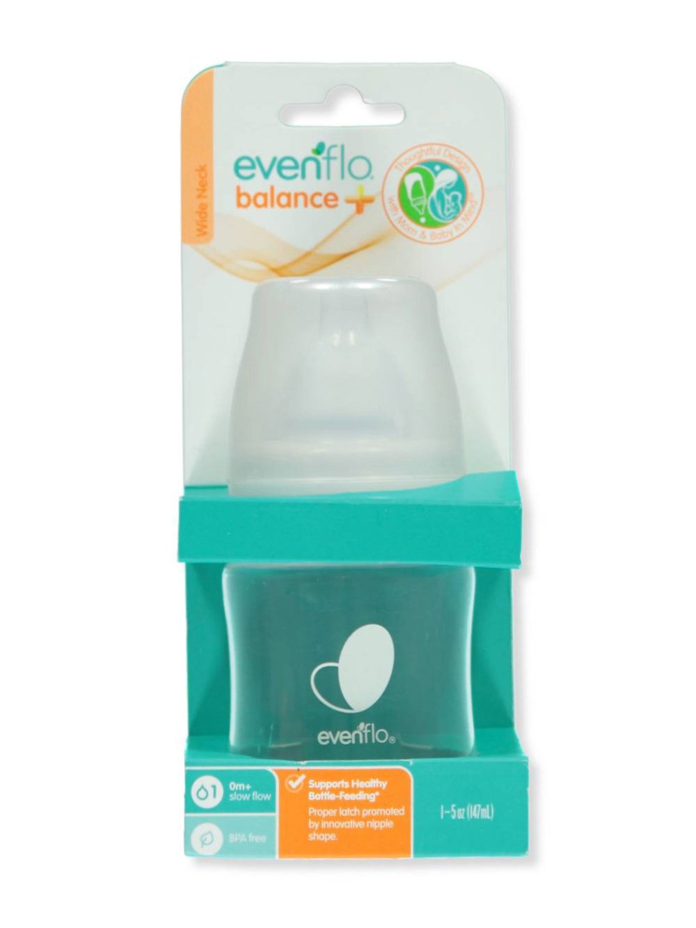 Evenflo Balance Plus Wide Neck Bottle - White, One Size