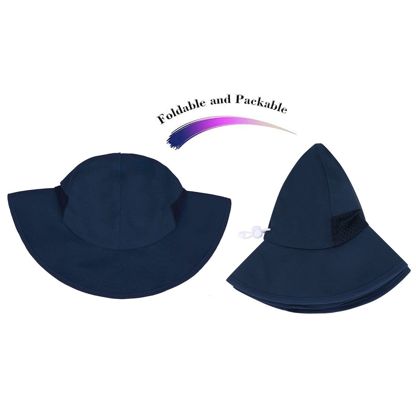 Simplikids Boys Infant Swimming Hat Baby Hat Sun Baby Boys Sun Hat Upf 50+ Sun Protection Wide Brim Bucket Hat Navy 0-12 Months