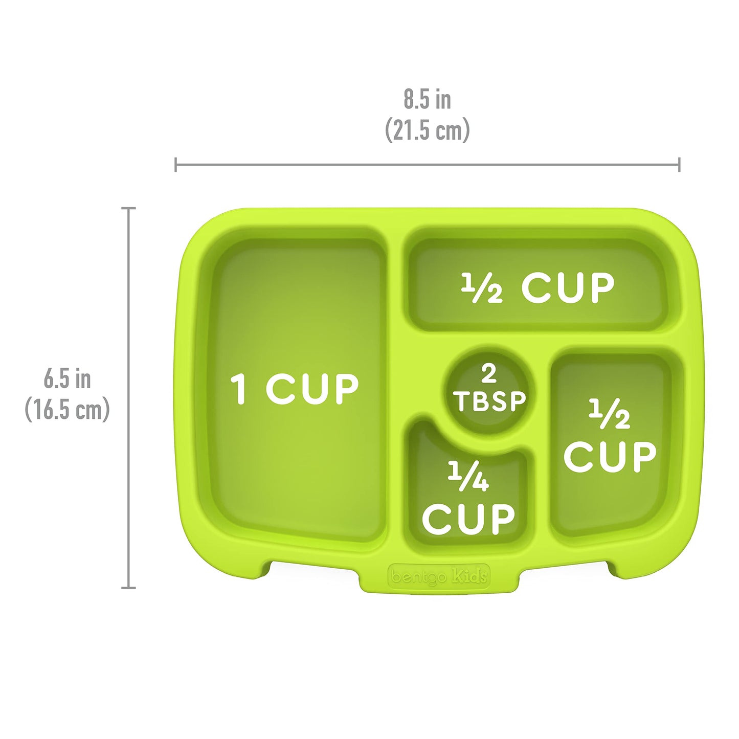 Bentgo Kids Prints Tray With Transparent Cover - Reusable, Bpa-Free, 5-Compartment Meal Prep Container With Built-In Portion Con