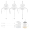 Straw Cup Conversion Kit For Mam Bottles, Spill-Proof Transition Kit With Silicone Straw Nipple, Weighted Straw, Handle, 3 Pack,