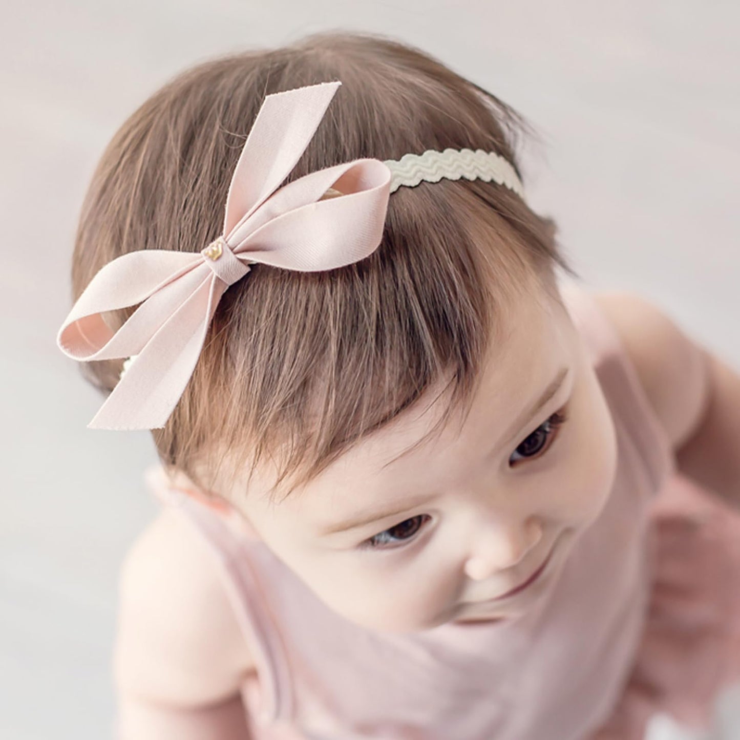 Ickeyou Baby Girl Lace Headbands With Bowknot Flowers Christening Baptism Headband Elastic Floral Hairbands Soft Lace Hair Acces