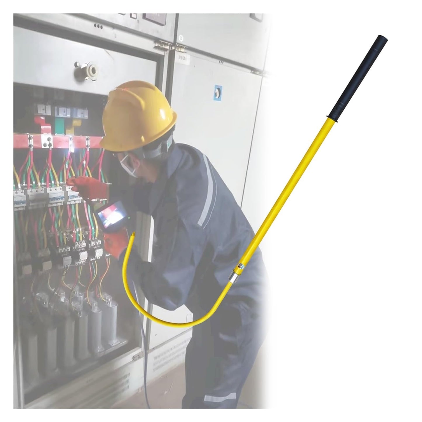 Rescue Hook Portable Emergency Rescue Pole Substation Body Rescue Hook 6 FT Insulated 3 5 10ft Long, Commercial High Voltage Fib