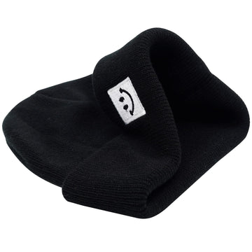 55Cube Baby Beanie 0-6 Months Black